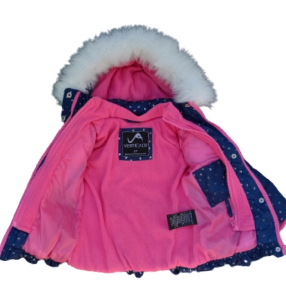 Vertical'9 Faux Fur Puffer jacket Sz 2T - Picture 4 of 8